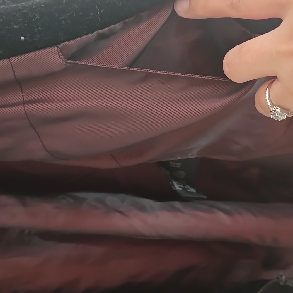 Marc New York Andrew Marc Faux Leather Sleeve Pea Coat - Picture 11 of 16